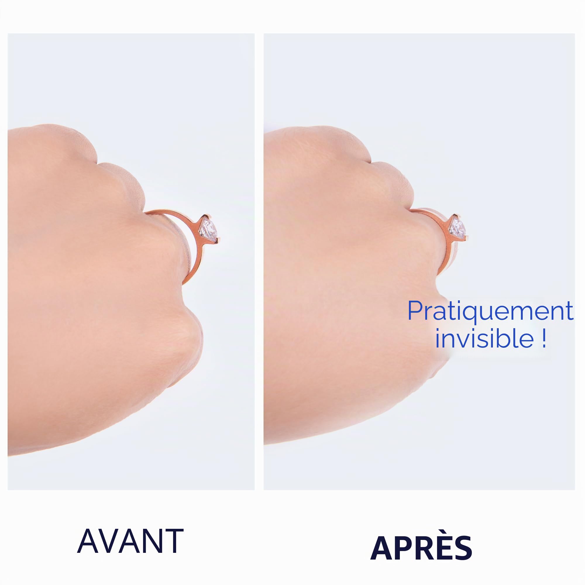 Lot de 12 protège-bagues invisibles en métal doré/argenté, ajusteur de taille de bague pour bagues lâches, protège-bagues, pour homme et femme