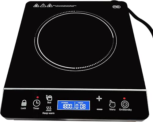 OMEO Portable Induction Cooktop Hot Plate Countertop Burner 1800 Watts