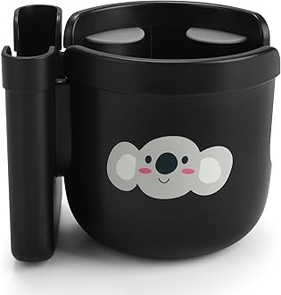 Stroller Cup Holder with Phone Holder, Bike Cup Holder, Universal Cup Holder for Uppababy Nuna Doona Strollers, 2-in-1 Cup Phone Holder for Stroller, Bike, Wheelchair, Walker, Scooter