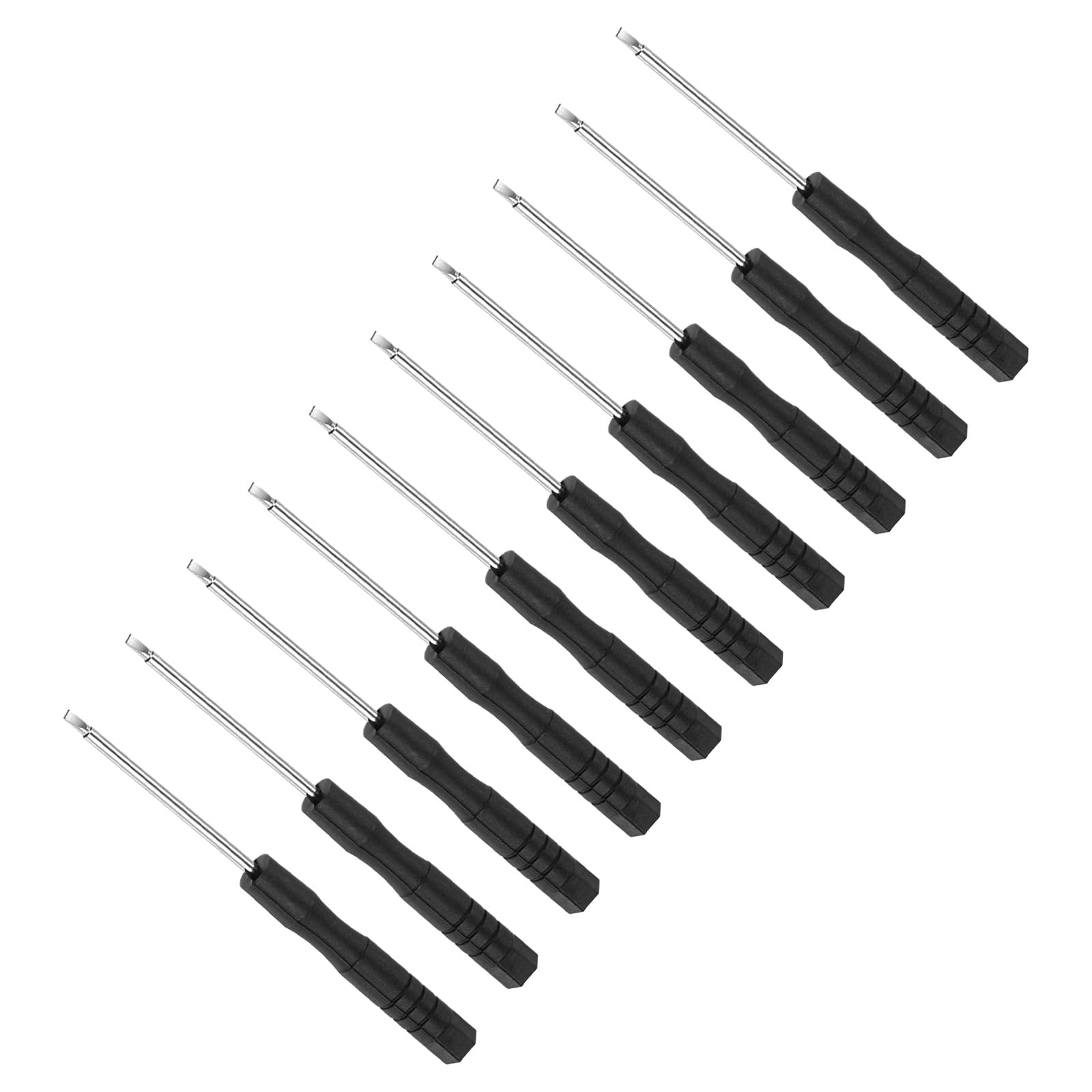 CoCud Tiny Slotted Screwdriver, 1.5mm Size 80mm Length, S2 Steel Flat Screw Driver with Non-Slip Handle