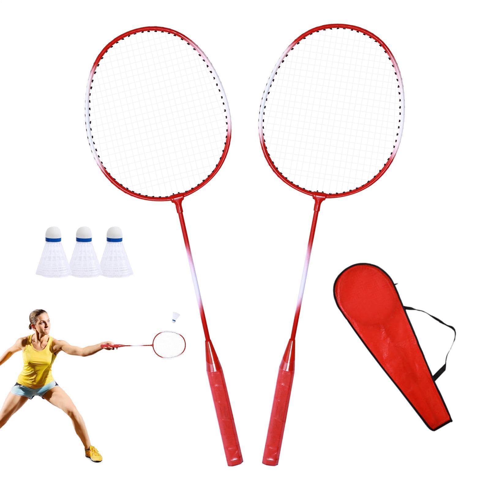 Set di racchette da badminton,Set di racchette da badminton, di da per 2 | giocatori - da per adulti, per attività ricreative all'aperto, attrezzatura sportiva per a