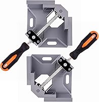 Vista 7 de 4 abrazaderas de esquina – Abrazaderas de madera de 90 grados en ángulo recto para carpintería, con marco de aleación de aluminio ajustable