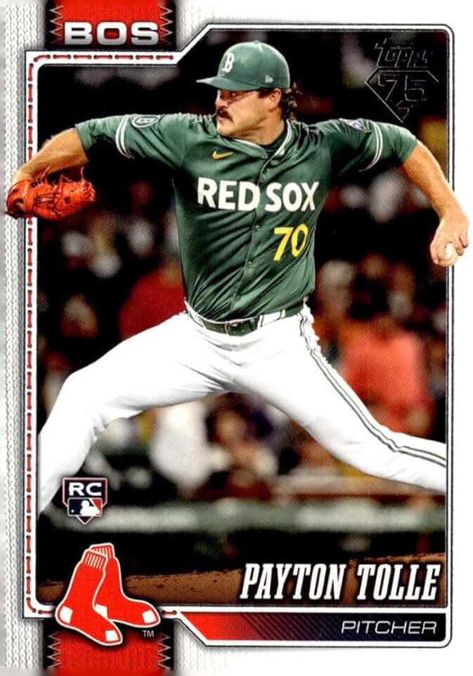 2026 Topps #15 Payton Tolle NM-MT RC Rookie Red Sox Baseball Trading Card