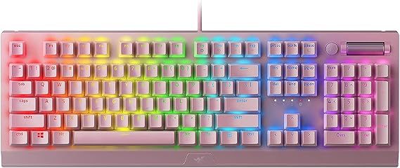 Razer BlackWidow V3 Mechanical Gaming Keyboard, Green Mechanical, Quartz | Tactile & Clicky, Chroma RGB Lighting, Compact Form Factor, Programmable Macro Functionality