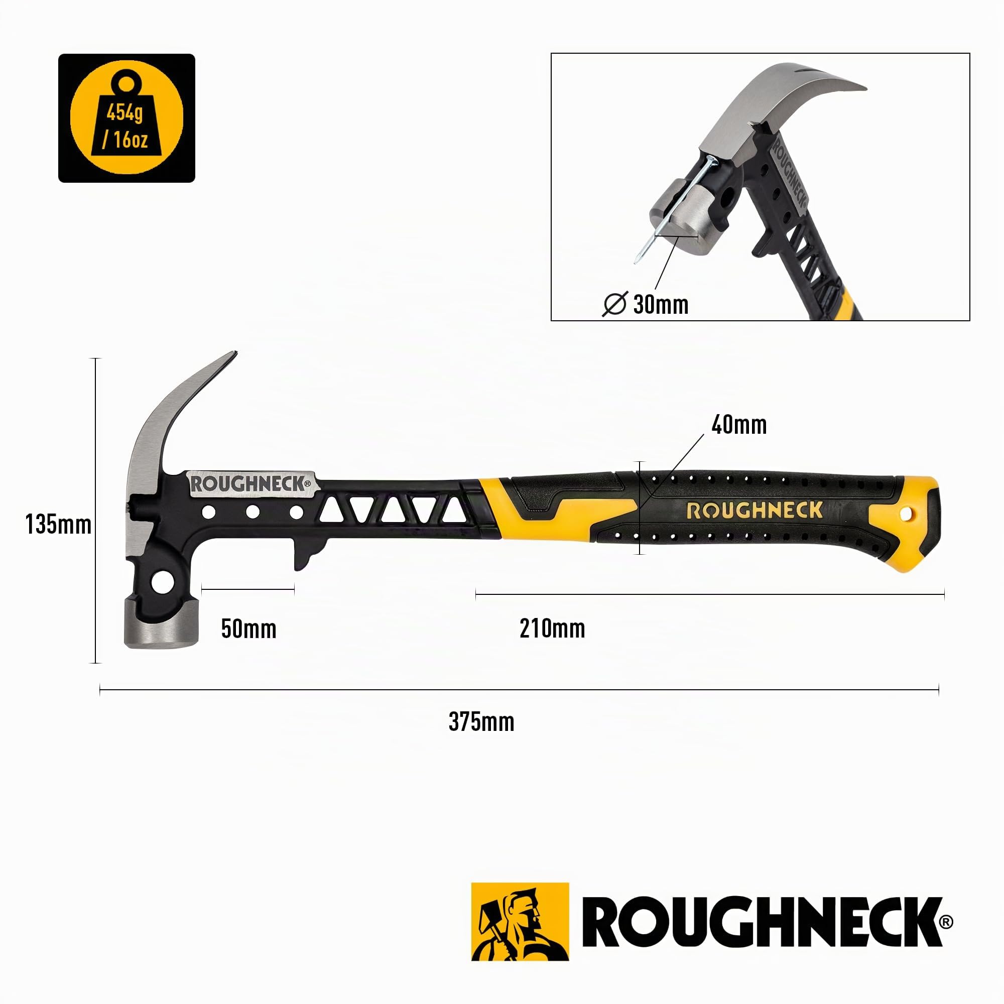Roughneck® Gorilla V-Series Rahmenhammer 454 g