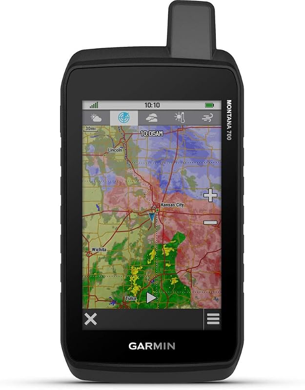 Garmin Montana 700, GPS portátil resistente, mapeo enrutable para carreteras y senderos, pantalla táctil a color de 5" apta para guantes