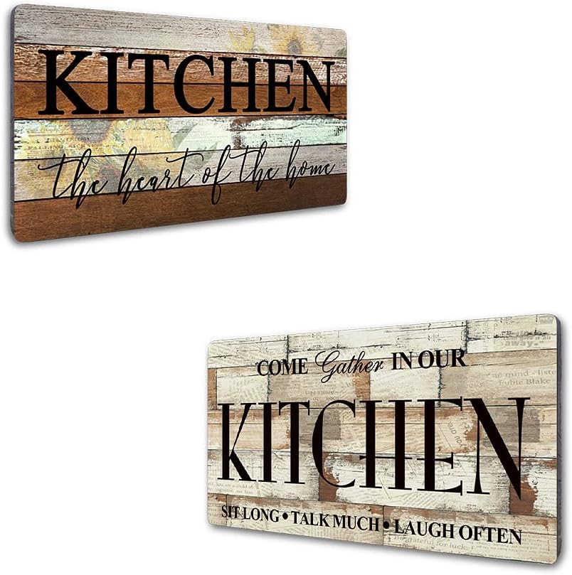 Funny Kitchen Wall Art Sunflower Themed Large Kitchen Signs