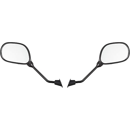 Amazon バイクパーツセンター バイクミラー 7号 8mm 左右セット ヤマハ原付スクーター楕円 6013 ミラー 車 バイク