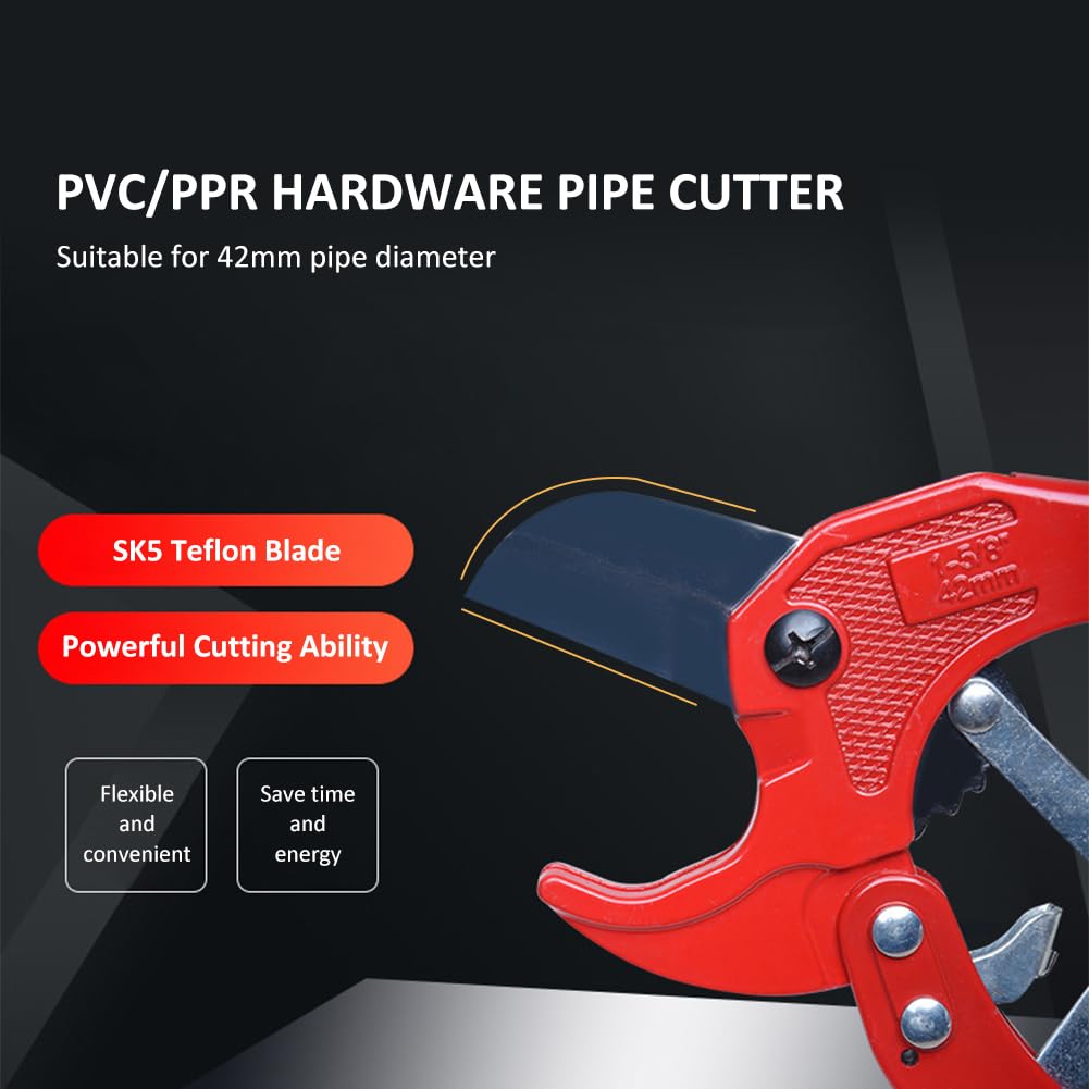 Tagliatubi A Cricchetto 42mm - Per Tubi PVC, PPR E Plastica - Foto 10