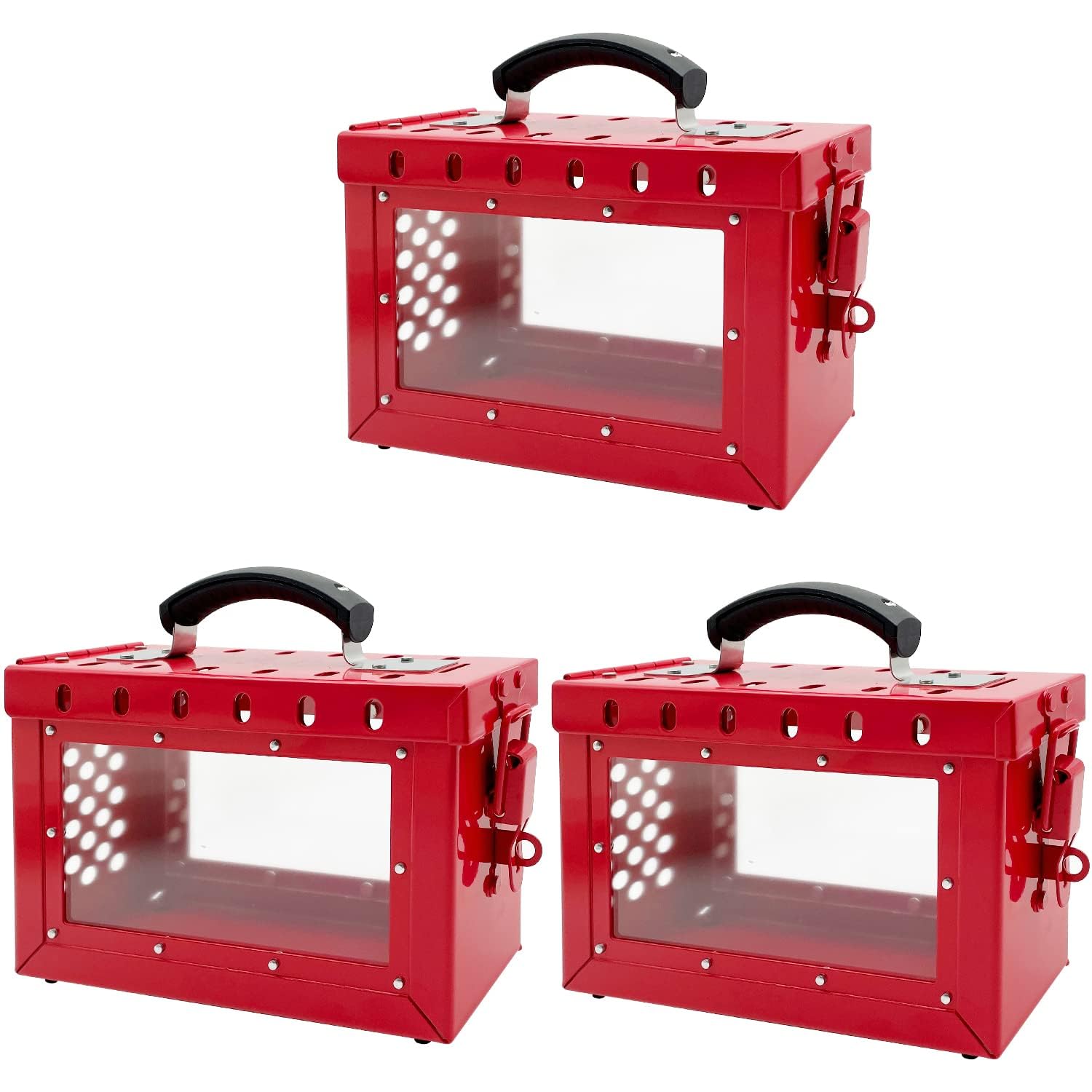 Snapklik.com : SAFBY Lockout Tagout Box Kit Portable Safety Group ...