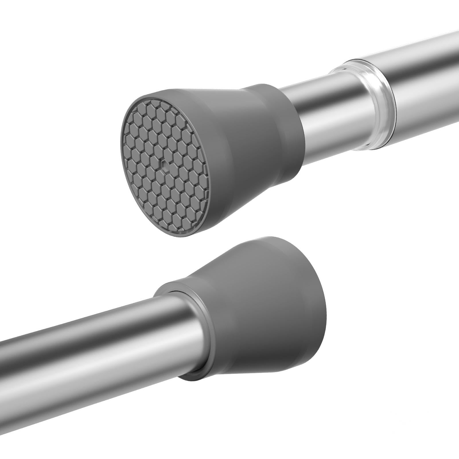Tension Rods for Windows 28 to 48 Inch 2Pack Silver Tension