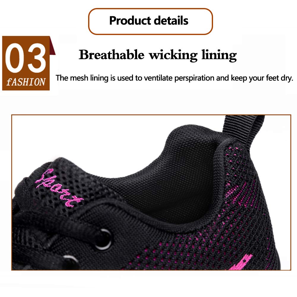 MM Moda Flying Tejida Zapatos de Baile, Transpirable, cómodo y Suave cojín-únicos Zapatos Adultos de la Danza, Jazz Ligero Zapatos de Baile Fantasma Paso,Negro,38