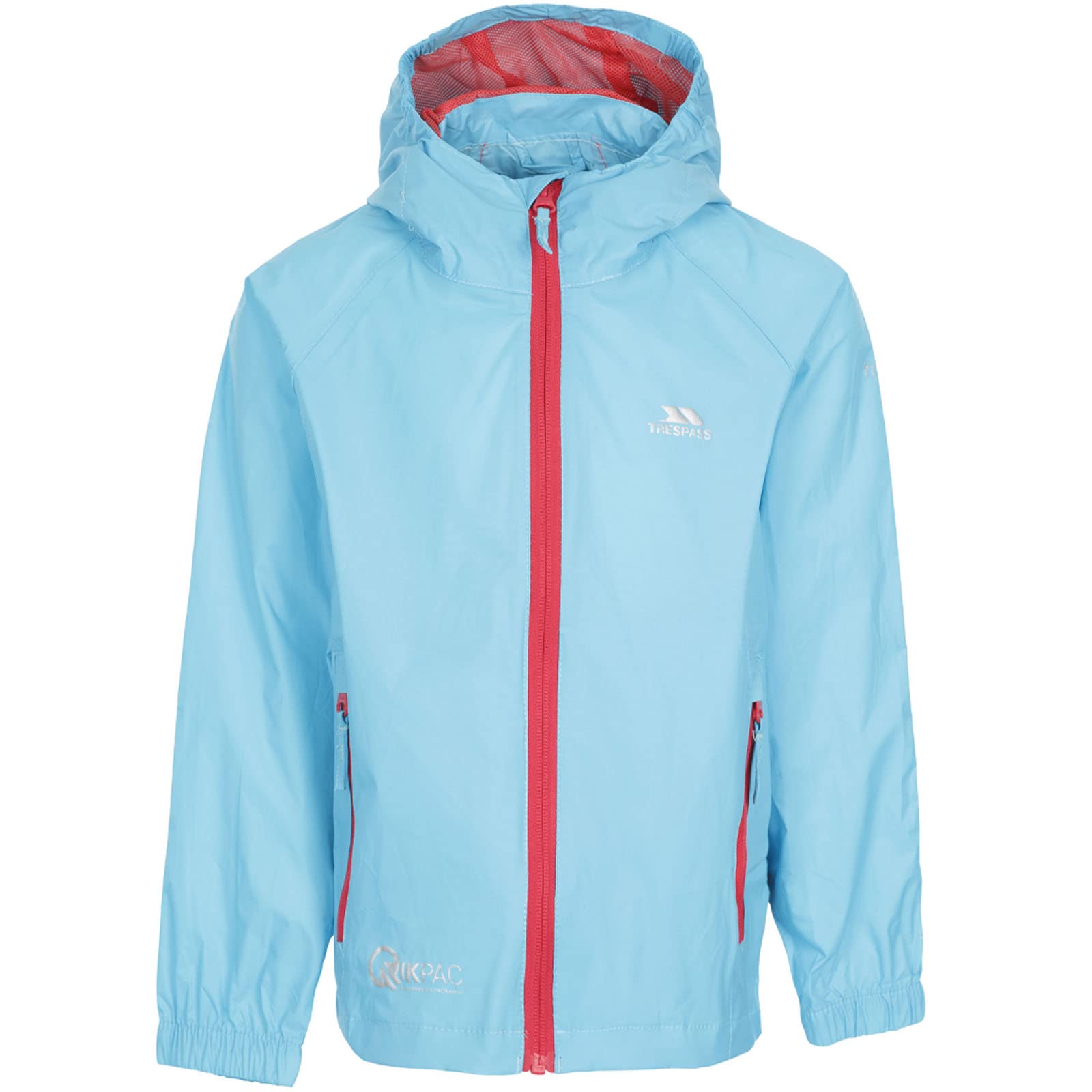 Trespass (11-12 Years, Aquatic) Qikpac Kids Waterproof Jacket