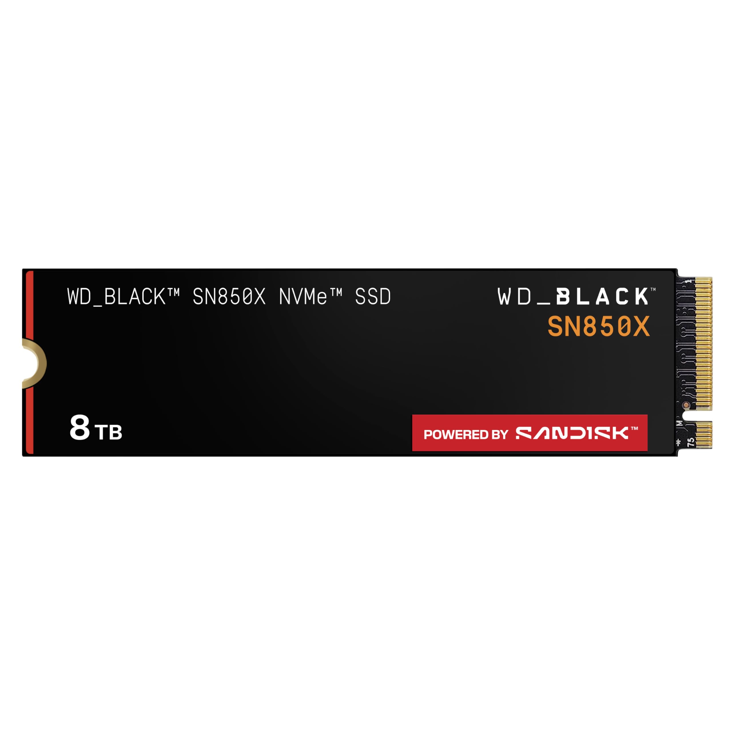 内蔵型SSD WD BLACK SN850X NVMe Gen4 SSD 8TB WD_BLACK SN850X 8TB PCIe Gen4: Schnelle Lade, mehr Platz