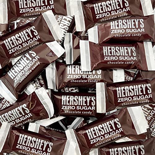 Crazyoutlet Hershey's Zero Sugar Milk Chocolate Candy Bars, Bulk Pack 2 Pounds #TOP7