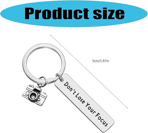 Miniatura 7 de Vintage Stainless Steel Camera Keychain - Sturdy Metal Ring - Fashion Accessory for Photography Enthusiasts