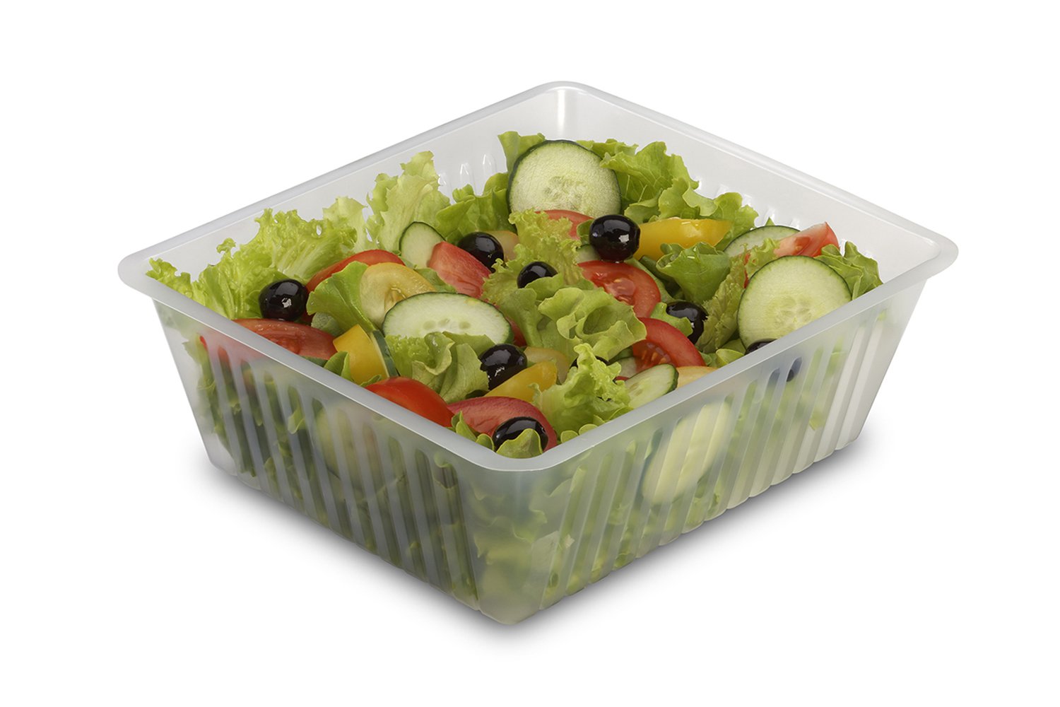 GUILLIN - CAISSIPACK BT1000 CARTON DE 1000 Barquette Charcutiere 1000cc, Plastique, Transparent, 18,9 x 14,4 x 5,4 cm