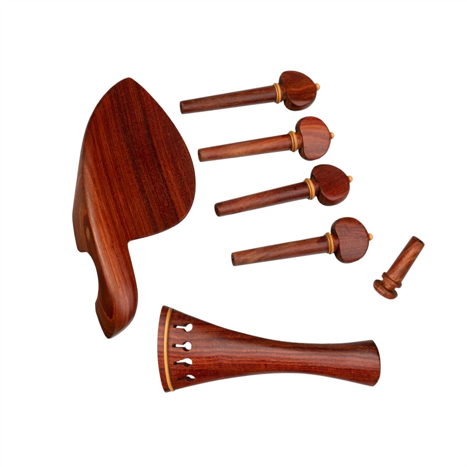 Violine Ersatz Teile Saitenhalter Aus Palisander Für Violine, 4/4-Kinnstütze, Stimmwirbel, Endpin-Set, Zubehör Für Violine
