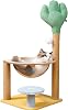 Cat Scratching Post, Cat Tree With Hammock, Indoor Cat Scratching Post, Small Cat Tree, Cat Hammock Bed, Multi-functional Cat Tree Comfortable Hammock Bed for Kitten Pets Playing and Relaxing