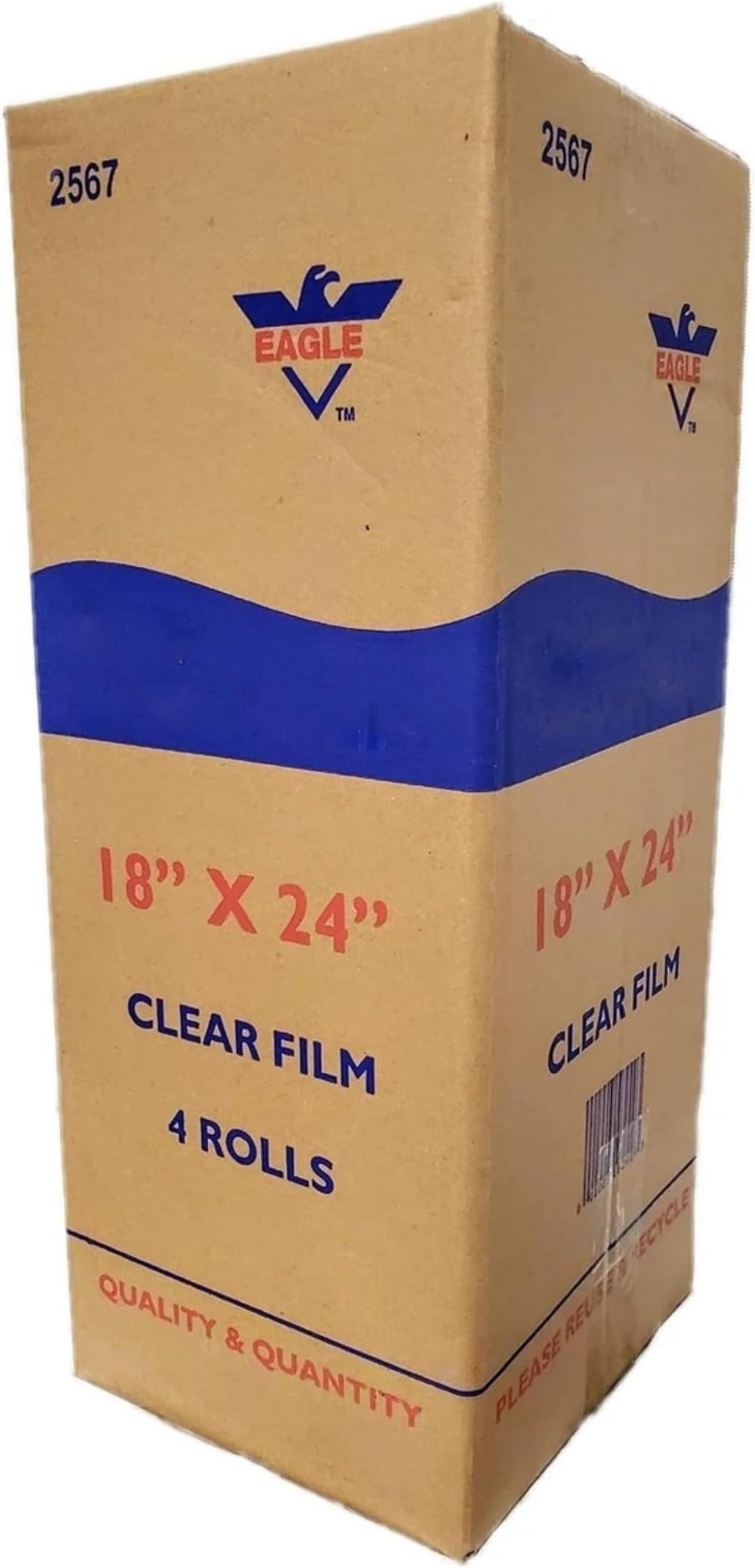 4 Rolls - Plastic Roll Bags for Fruits, Vegetable, Bread, Food Storage Clear Bags (18"x24") | Large Size Roll Bags