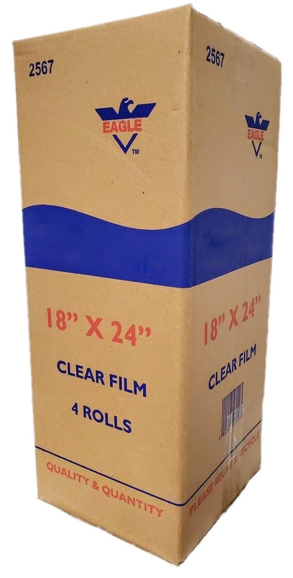 4 Rolls - Plastic Roll Bags for Fruits, Vegetable, Bread, Food Storage Clear Bags (18"x24") | Large Size Roll Bags