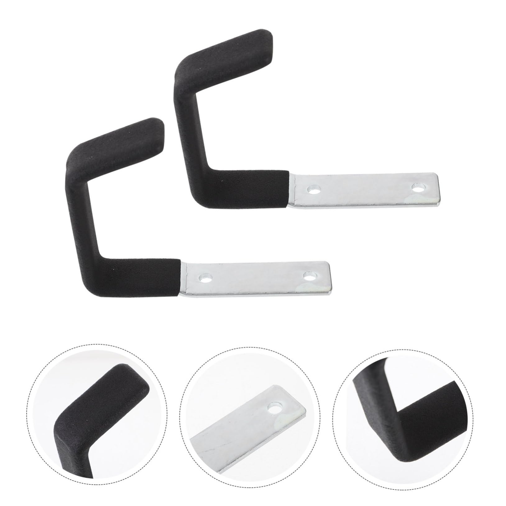 NUOBESTY 4 Set Ganci Da Muro Heavy Duty Per Garage Da Appendi Utensili Facili Da Installare Organizzazione Spazi 2 Pezzi*4