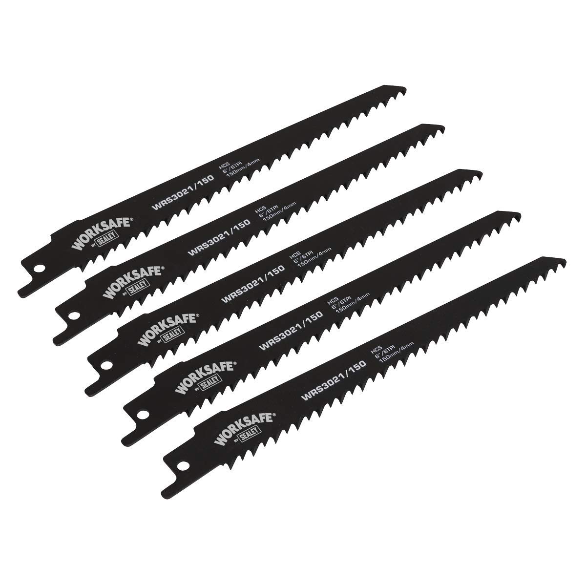 Sealey Wrs3021/150 150Mm 6Tpi Reciprocating Saw Blade - Pack Of Size 5