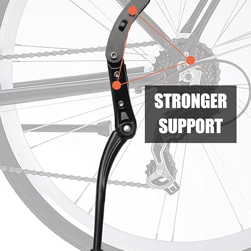 Vista 29 de Soporte ajustable de aleación de aluminio para bicicleta, negro, bicicleta de 24 "-28" Negro ajustable para bicicleta de 24"-28