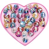 【Regalo Perfecto】:Estos Frozen Elsa & Anna anillos con colores vibrantes y diseño adorable son un regalo maravilloso para su hija, nieta u otras niñas. ¡Puede ser un regalo para fiestas, cumpleaños, graduación, Navidad, Halloween y cualquier otro día especial!