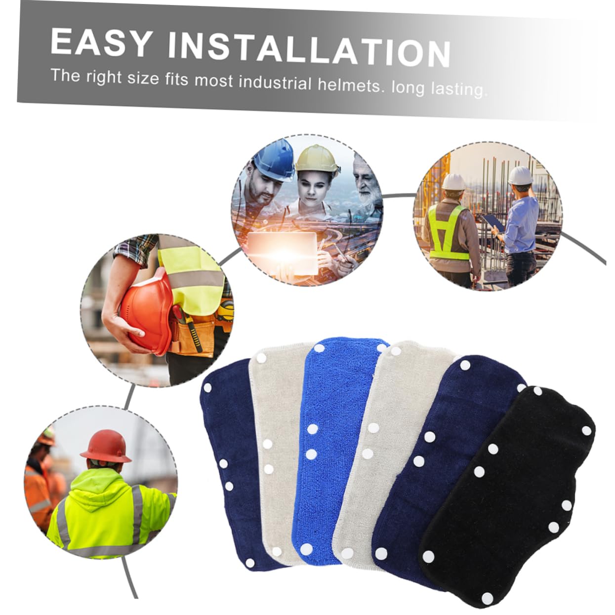 BESPORTBLE 24 Pcs Bandeau Anti-Transpiration Chaud Yoga Serviette Collier Anti-Transpiration Casque De Vélo Coussinets Anti-Transpiration Serviette D'Entraînement Lavage du Visage Bandeau