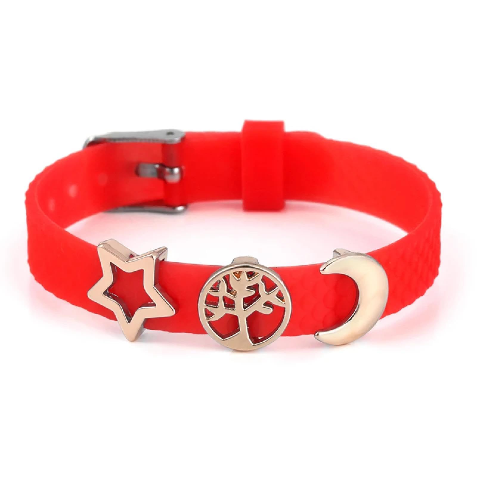Pulsera de malla de 10 mm con cuentas de bicicleta de esmalte estilo punk boho 6