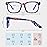 MAXJULI Blue Light Blocking Glasses,Computer Reading/Gaming/TV/Phones Glasses for Women Men(Flower Black)