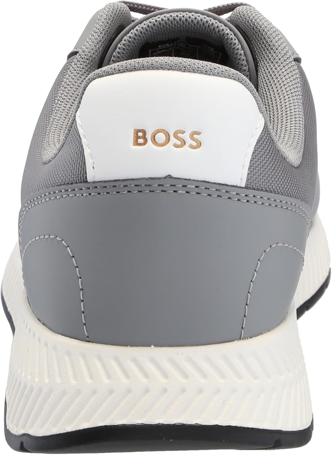 BOSS Mens Leather Mix Low Top Sneaker - Image 3