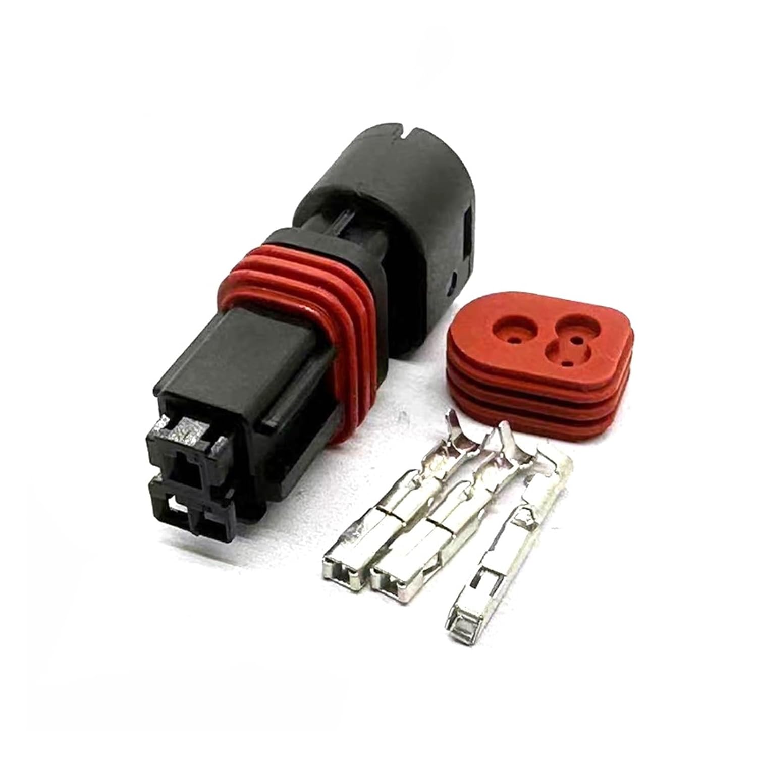 1/3 Pin Automotive 1.5mm Waterproof Connector (2.2) Female Car Wire Harness Auto Electrical Plug 210PC03250016 (Lavender,20 Sets)