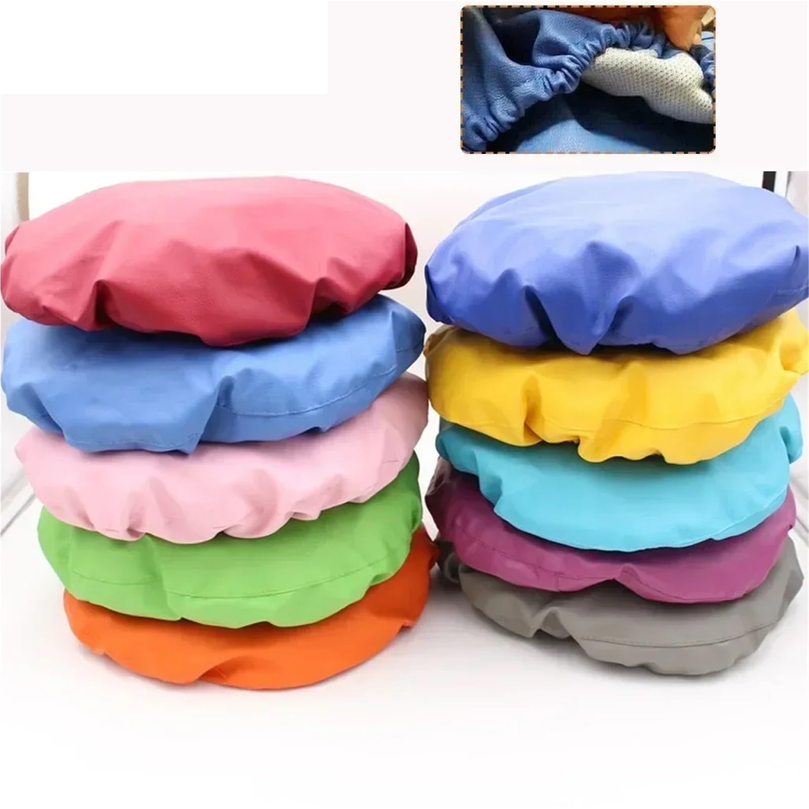 4 unids/set Unidad de cuero PU Dental funda asiento silla cubierta elástica impermeable gruesa Funda protectora completa para sillón dental(GRAY)