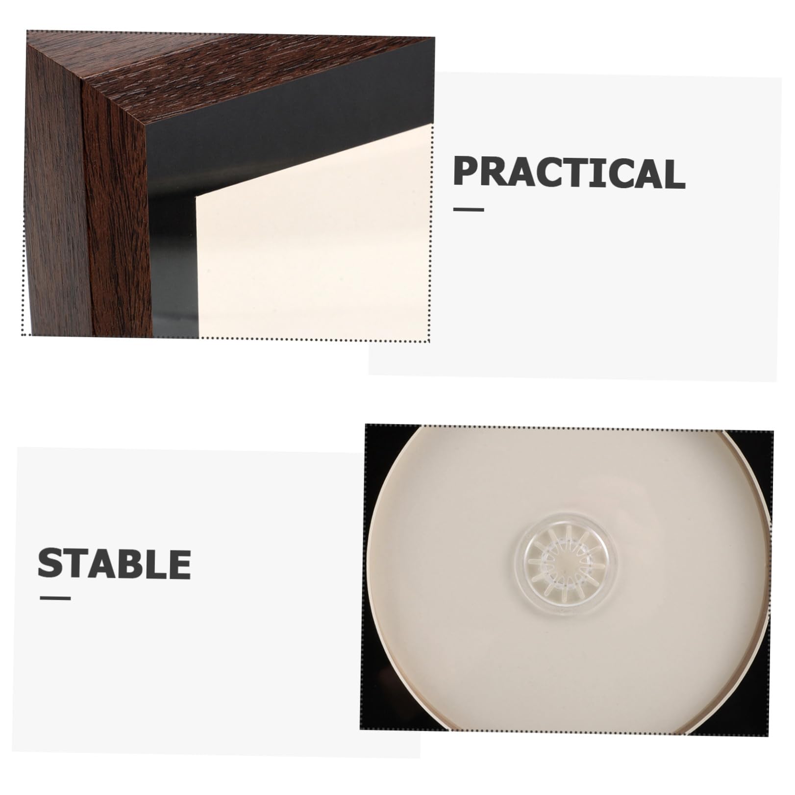 Cornice Espositiva per Album di Dischi CD in Legno Massello Supporto da Tavolo da Parete, Espositore per Vinili 14,2x12,4 Cm per Collezionisti e Appassionati di Musica