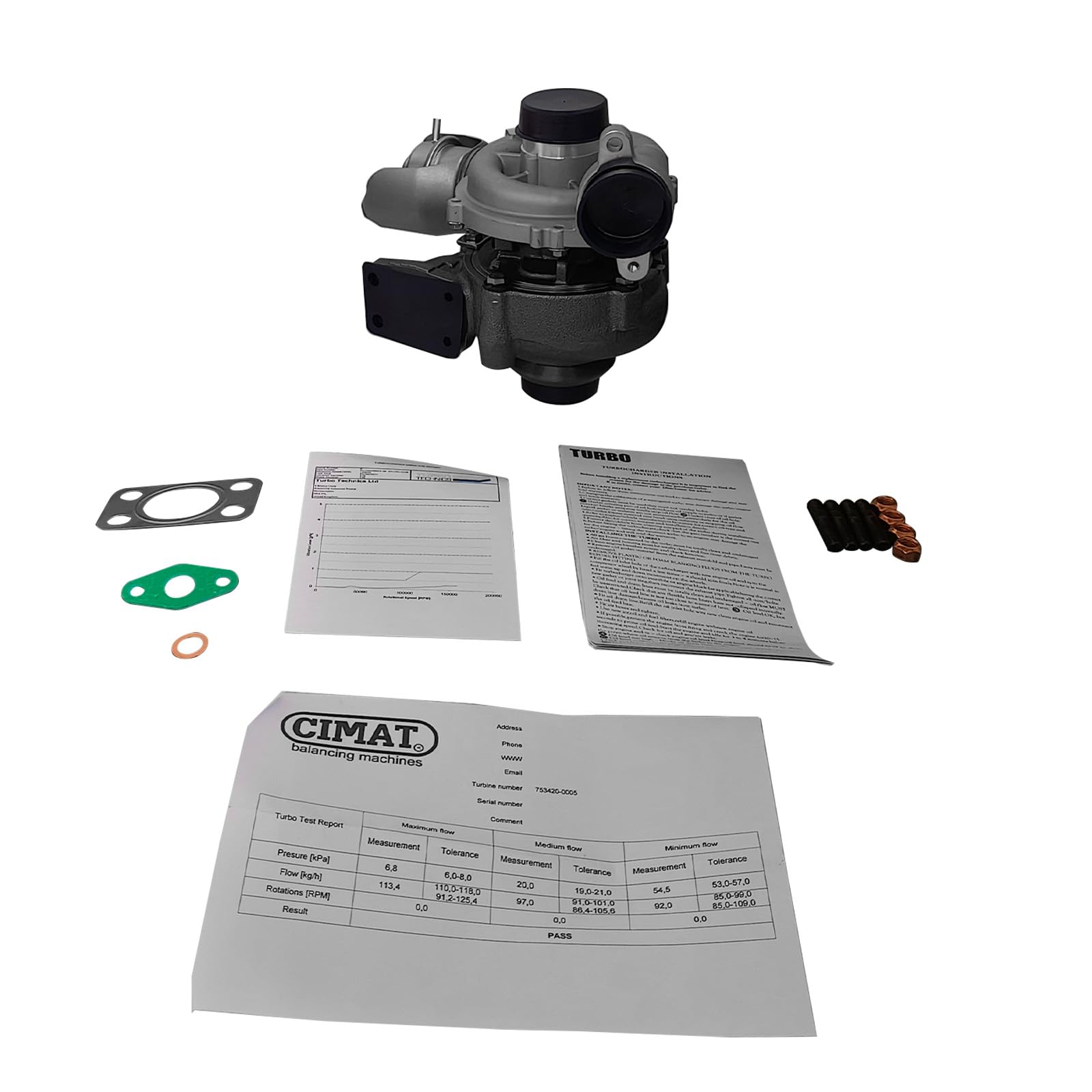 Turbocompresor Turbo 9663199280, 9654128780, 0375.J3, 0375.J6, 0375.J7, 0375.J8 Reemplazo para Berlingo C2 C3 C4 Xsara 206 308 Socios - 1. 6 HDi 16 V | 0375.J3, 0375.J6, 0375.J7, 9654128780, C4 Xsara 206 3008 307 308 Partner - 1.6 HDi 16V