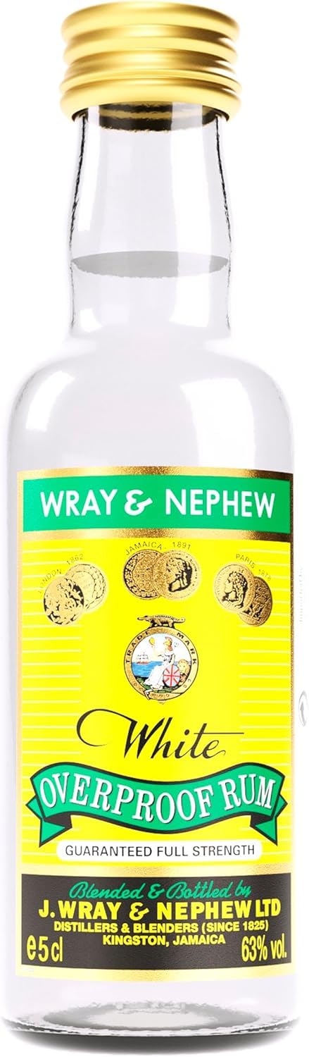 Wray and Nephew Rum 5 cl, 63 Percent ABV - White Overproof Jamaica Rum