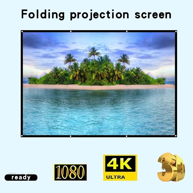Pantalla de proyección portátil para interior y exterior 120 pulg miniatura 5