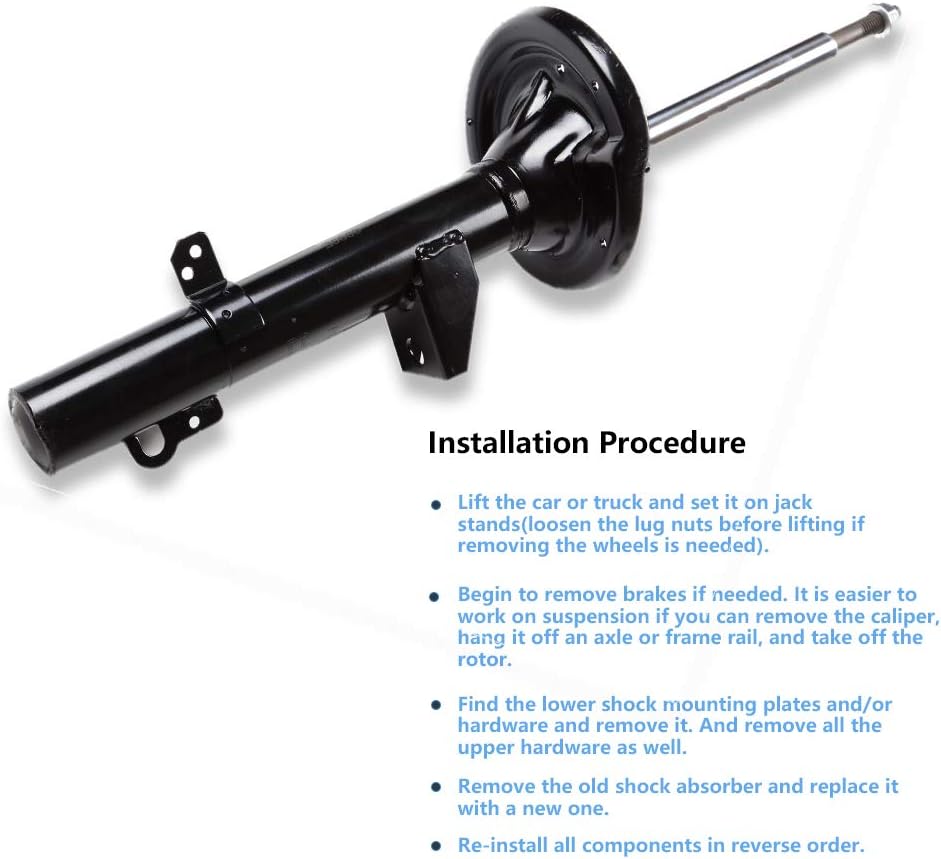 ECCPP shock Struts shock absorbers for 1994-2007 for Ford Taurus,1994-2005 for Mercury Sable shock Struts for 334169 Rear shocks