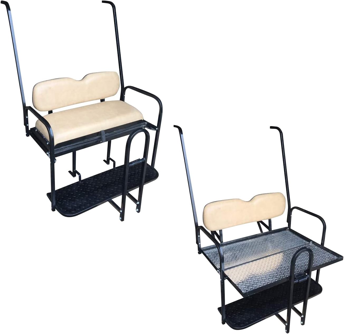 Hardcore Parts Rear Flip Seat for Yamaha G14/G16/G19/G22 Model Golf Cart