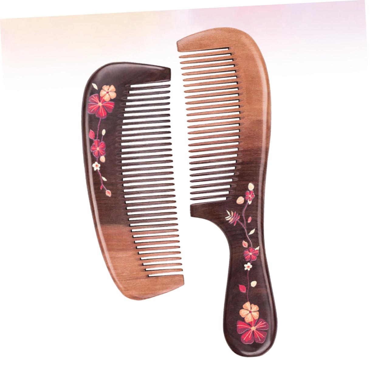 Beavorty 6pièces Peigne Sculpté Anti- Pour Cheveux De Peigne De Massage Et Usage Salon Ou Extérieur