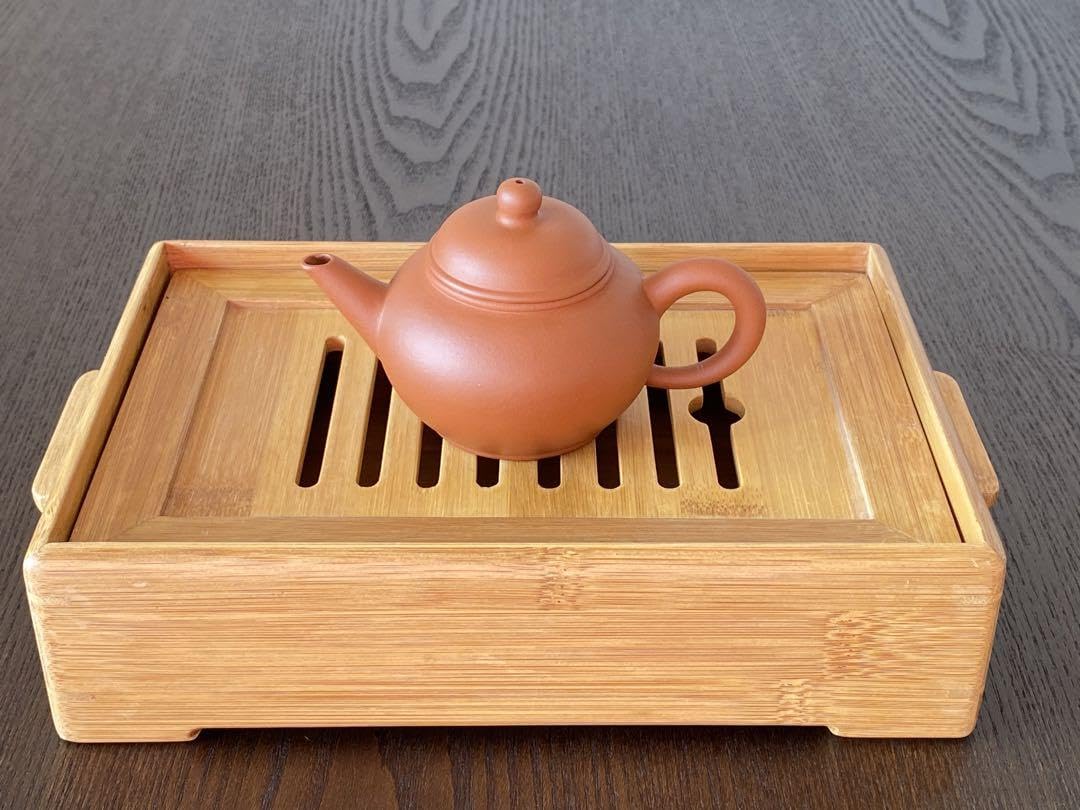 中国古玩荊渓恵孟臣製朱泥水平壺古美術 急須