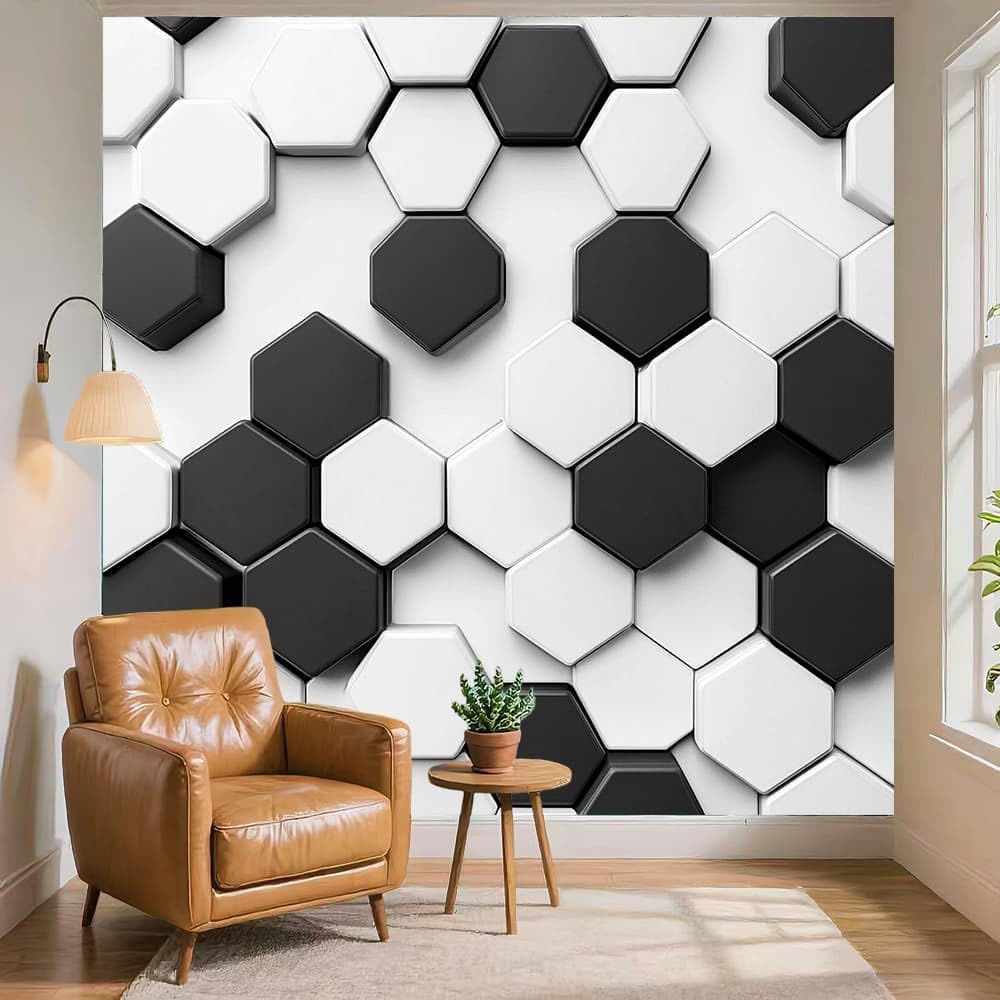 Wodoodporna tapeta 3D mural 400 x 280 cm 3D geometryczny plaster miodu dekoracja domu zdejmowana fototapeta biała HD nietkane murale bezszwowe łączenie ochrona przed promieniowaniem UV naklejki