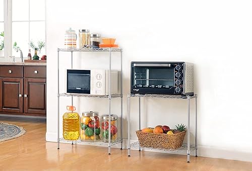 Miniatura 2 de Estante organizador de estante de metal ajustable de 5 niveles para despensalavanderíabañococinadormitorio, estantes de almacenamiento de alambre