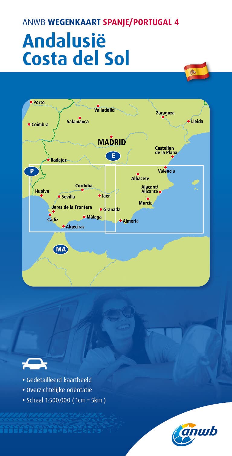 Andalusia / Costa del Sol road map (4) (Wegenkaart)