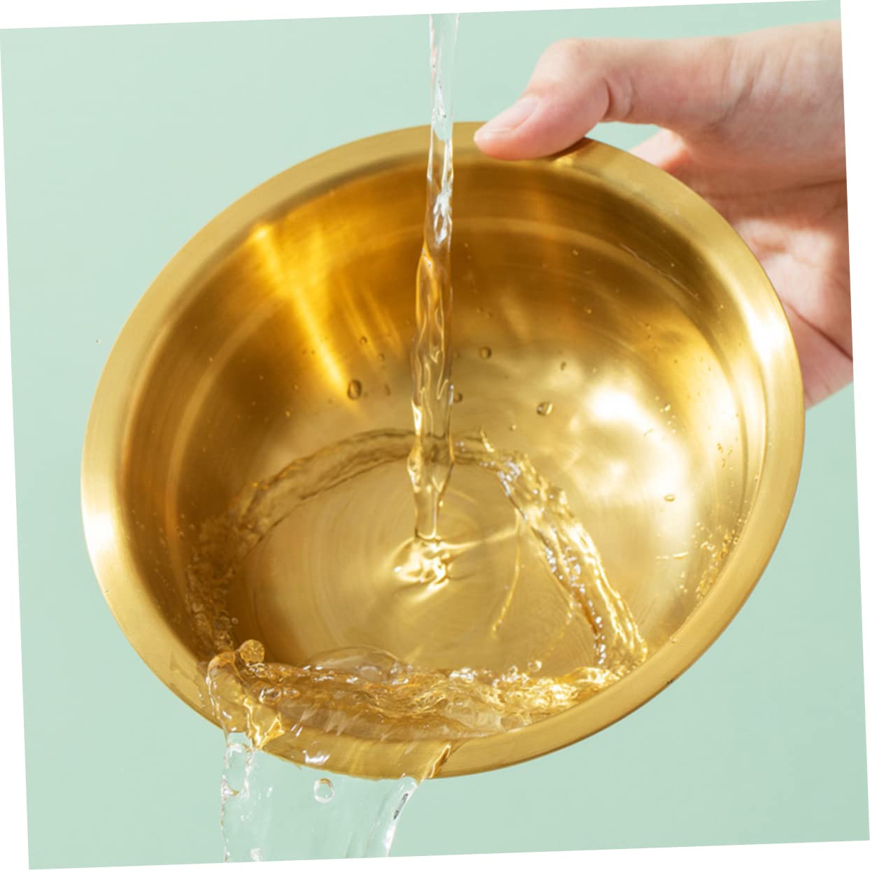 GALPADA Pet Supplies Cat Food and Water Bowl Set Elevated Dog Bowl Stainless Steel Non-Slip Easy to