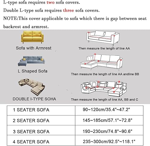 Miniatura 6 de Fundas elásticas de color sólido para sofá de elastano, fundas lavables para sillón, fundas de sofá antideslizantes para sofá de dos plazas, fundas