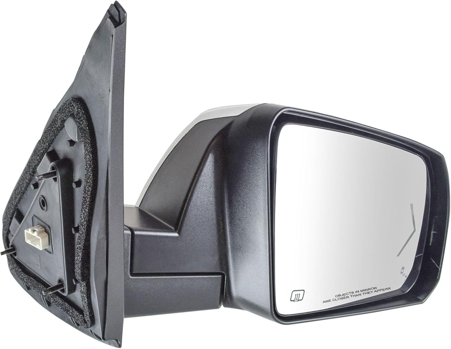 Passenger Side Mirror Assembly Power Heated Memory Blind Spot Turn Signal Puddle Light Power Folding Chrome Compatible with 2014-2017 Toyota Tundra Platinum 2014-2017 Tundra 1794 Edition