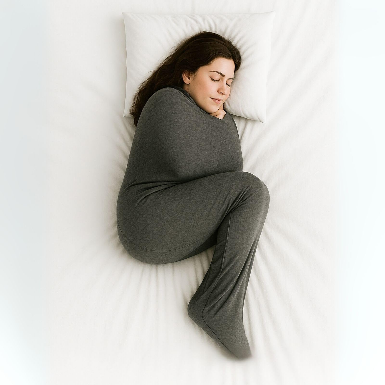 Rivello Schlafdecke Somnia – Sanfte Kompression wie eine Umarmung | Ultraleicht & atmungsaktiv | Alternative zur Gewichtsdecke | Für Erwachsene & Kinder | 4 Größen (L - 165cm)